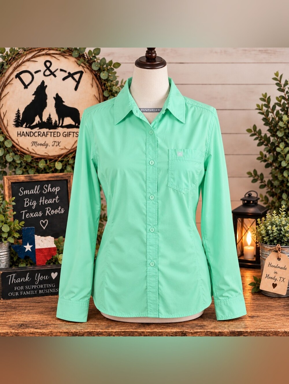 Cinch Womens Long Sleeve Shirt XXL